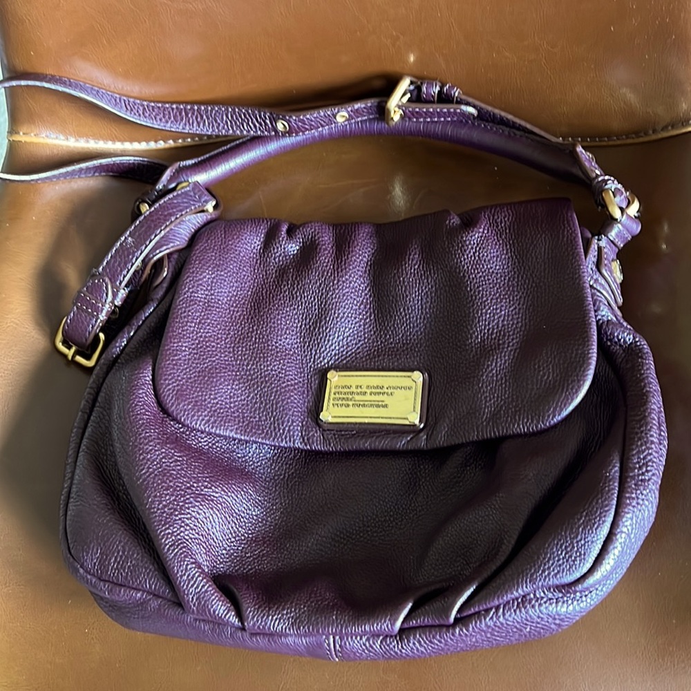 Marc by Marc Jacobs Wine/Burgundy Red Midsized Satchel